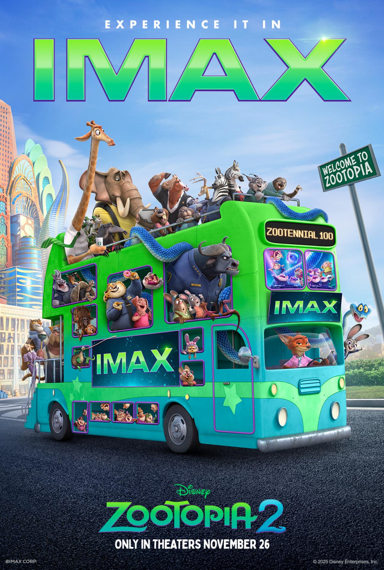 IMAX限定Zootopia 2 ポスター 額付き ホログラム仕様 ズートピア2 Zootopia 2: The IMAX Experience | IMAX Theater in the Indiana
